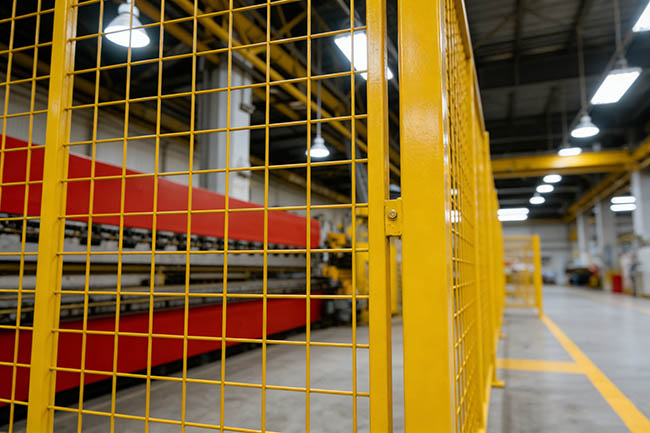 车间隔离网效果图