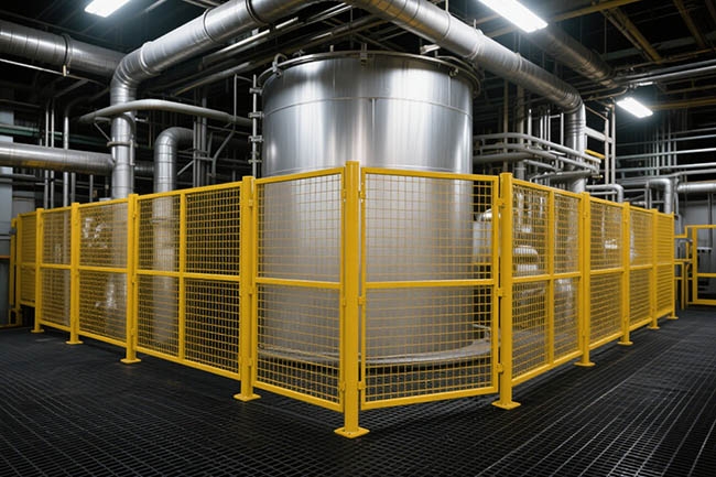 车间隔离网效果图