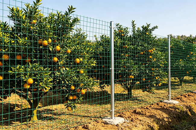 江西某果园防护荷兰网应用案例